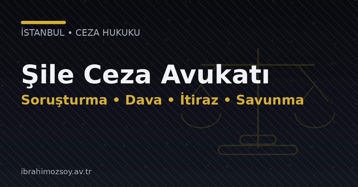 Şile Ceza Avukatı