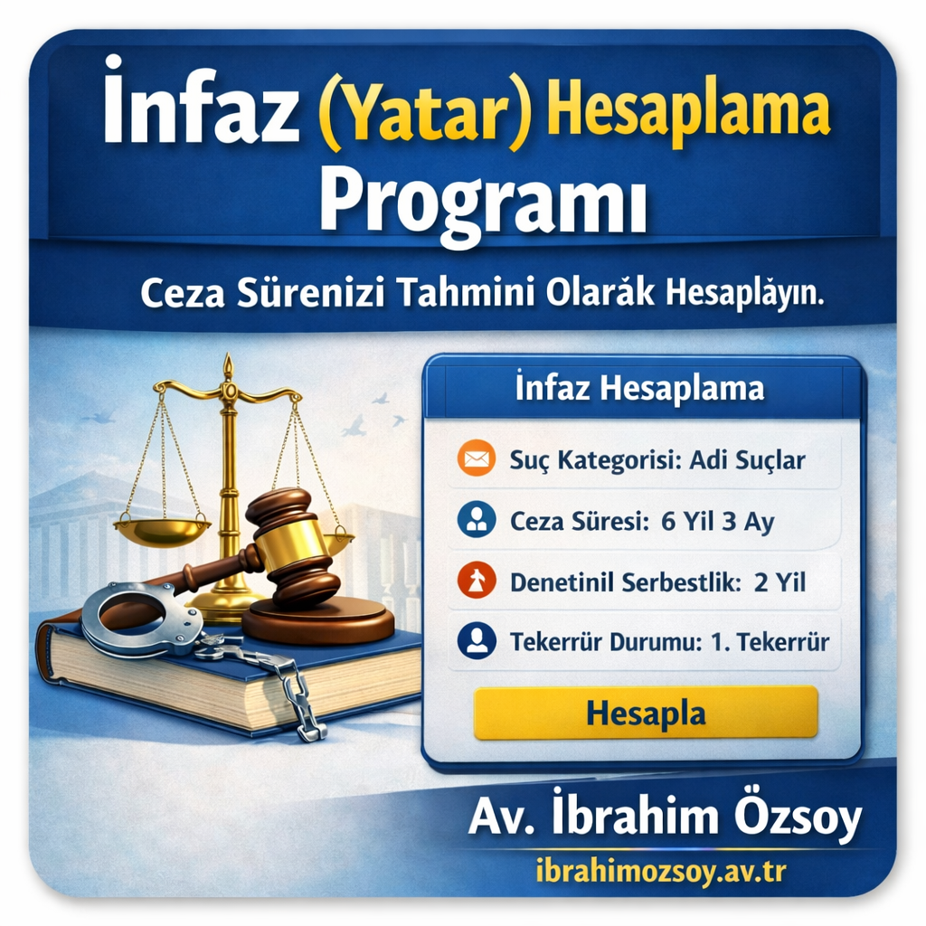 İnfaz (Yatar) Hesaplama Programı 2026